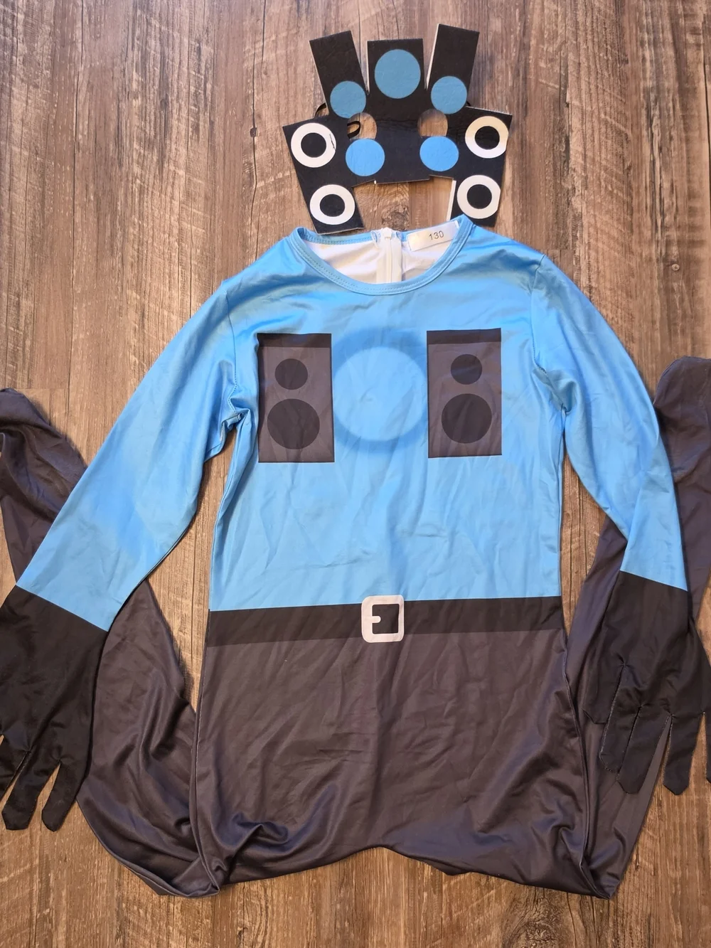 Skibidi Toilet Titan Speaker Man/Speakerman Bodysuit Costume & Mask Set Kids S